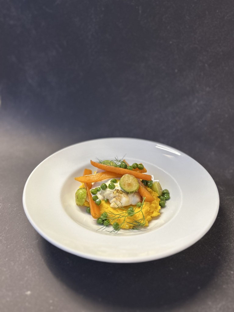 Dorsz z puree dyniowym – prosty przepis&nbsp;restauracyjny